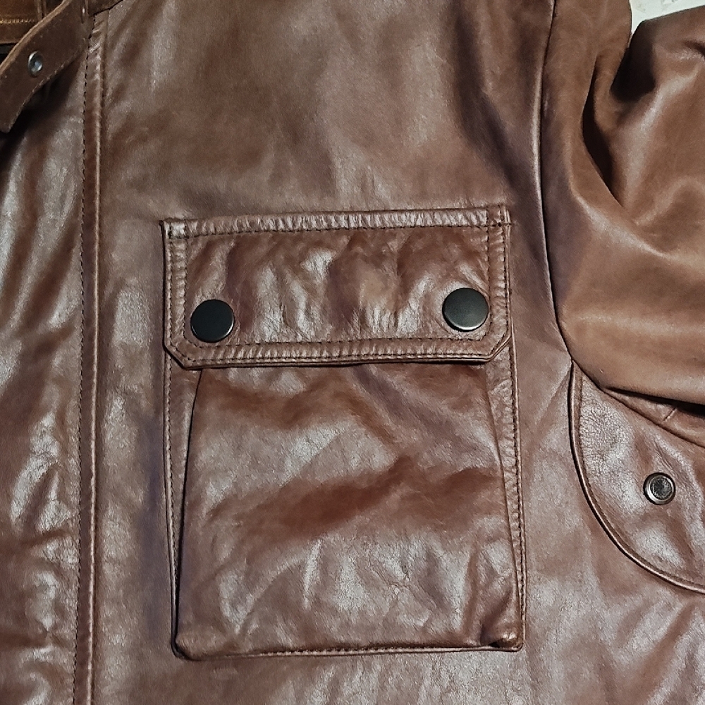 Massimo Dutti Brown Military Jacket - Picture 5 of 11